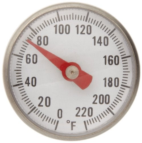 Supco ST02 Stainless Steel Pocket Dial Thermometer, 5" Stem, 1" Dial, 0 to 220 Degrees F - Image 2