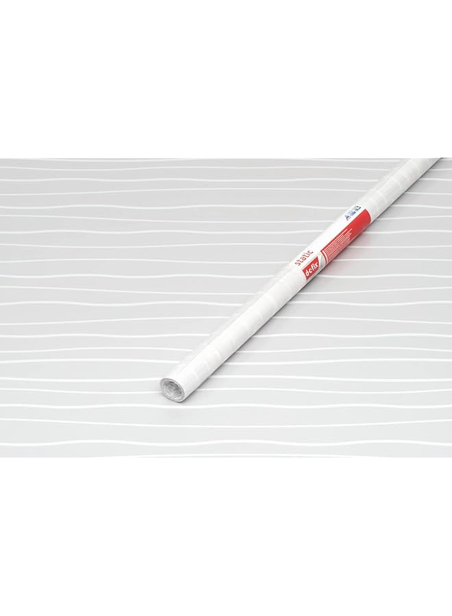 دي-سي-فكس فيلم نافذة موجات ثابتة شاشة خصوصية الأشعة فوق البنفسجية معتمة على كلا الجانبين فيلم لاصق ذاتي ثابت لنوافذ الحمام والمطبخ والباب الزجاجي وفيلم الزجاج المصنفر وفيلم الخصوصية فيلم زجاجي 45 سم × 15 سم - Image 4