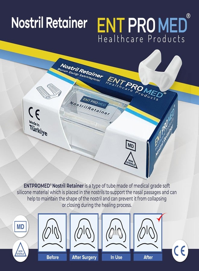 ENTPROMED Nostril Retainer, Silicone Tubes for Post Nasal Surgery, After Rhinoplasty - Image 2