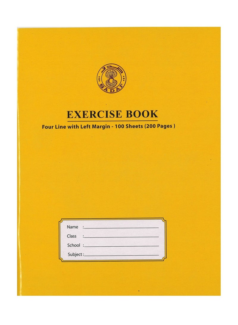 Sadaf دفتر تمارين بحجم A5، 200 صفحة، أغلفة متنوعة - Image 4