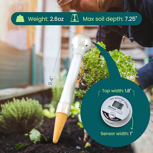 Blumat Moisture Meter for Plants - Accurate Soil Moisture Meter with Protective Cap to Prevent Water Damage - Easy to Use Advanced Water Meter for Gardening - 16" - Image 4
