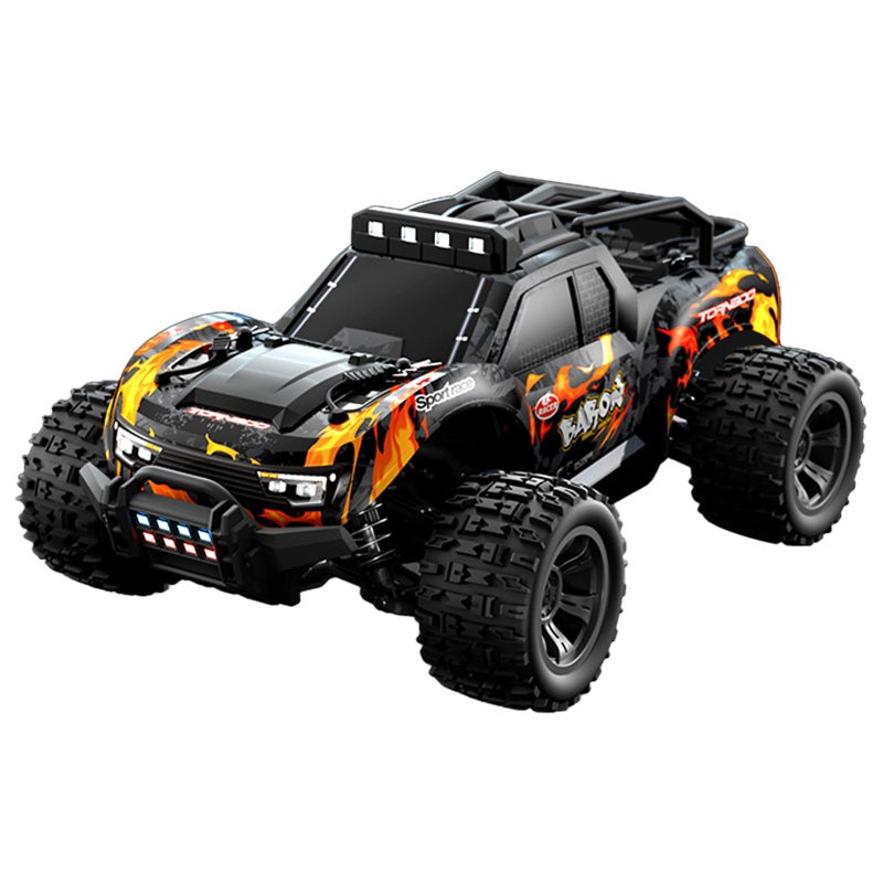 Remote Control Car: Orange 4WD RC Car - Sturdy Explosion-Proof PVC Material, All Terrain Anti-Slip Tires, 2.4G Easy Control for Adults, Kids and RC Enthusiasts Outdoor Adventures - Image 3