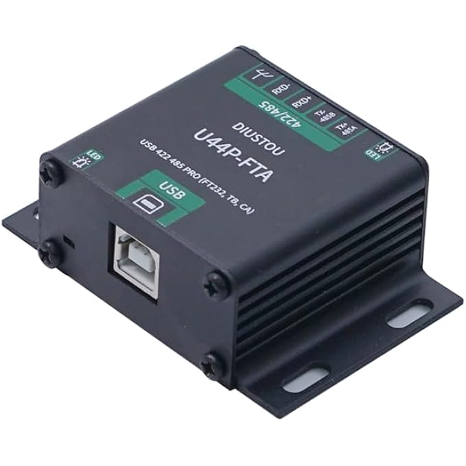 diustou FT232 422 TO USB INTERCONVERTIBLE SERIAL MODULE SP3485 WITH INSULATION INDUSTRIAL SERIAL ADAPTER METAL HOUSING LIGHTNING IMPACT RESISTANT 2M BAUD RATE SUPPORTS RS485 - Image 3