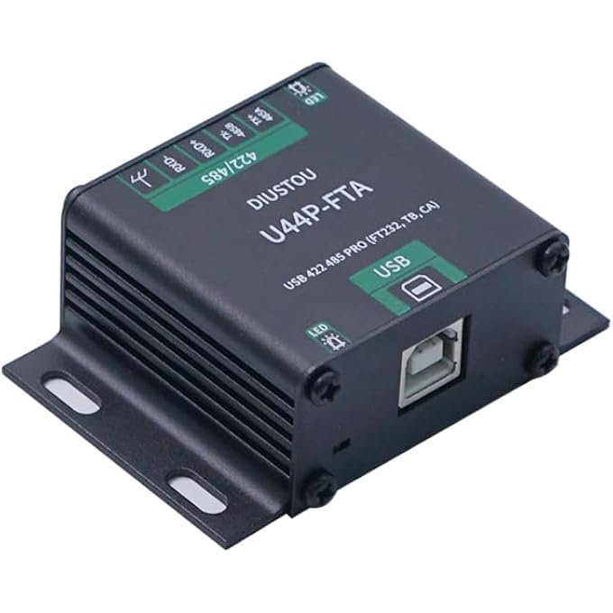 diustou FT232 422 TO USB INTERCONVERTIBLE SERIAL MODULE SP3485 WITH INSULATION INDUSTRIAL SERIAL ADAPTER METAL HOUSING LIGHTNING IMPACT RESISTANT 2M BAUD RATE SUPPORTS RS485 - Image 2