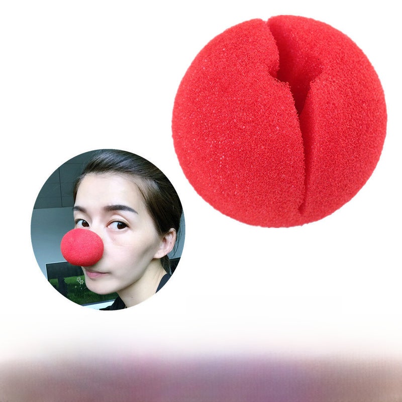 Clown Hat Wig Mask Shoes Costume Props Set Sponge nose