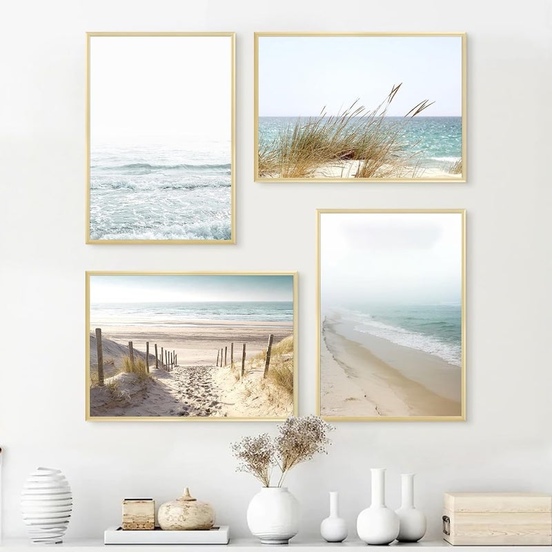 ATOBART مجموعة إطار صور A3 من قطعة واحدة، عبوة مفردة 30x42 سم إطار صور ذهبي، إطارات صور معرض حائط، ذهبي، ألومنيوم - Image 2