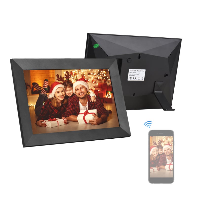 8 Inch Smart WiFi Photo Frame Digital Picture Frame Photo Album IPS Touch-screen 1280*800 Photo 1080P Video 16GB Storage Auto Rotation Photo Sharing via APP - Image 1