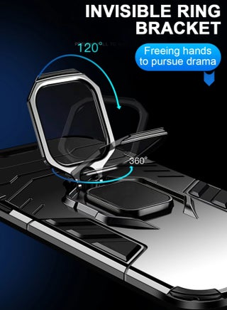 For Honor X9a Case Shockproof Silicone Armor PC TPU Protective Phone Back Cover New Shockproof Bumper PC Armor Ring Magnetic Holder For Huaiwei Honor X9A - view 4