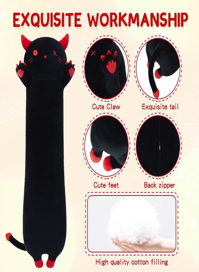 MIAOHAHA Long Plush Demon Toy Stuffed Animal Demon Plush Toy Pillow Hugging Pillow Gift for Kids and Girls(Demon,50cm/19.6in) - Image 3