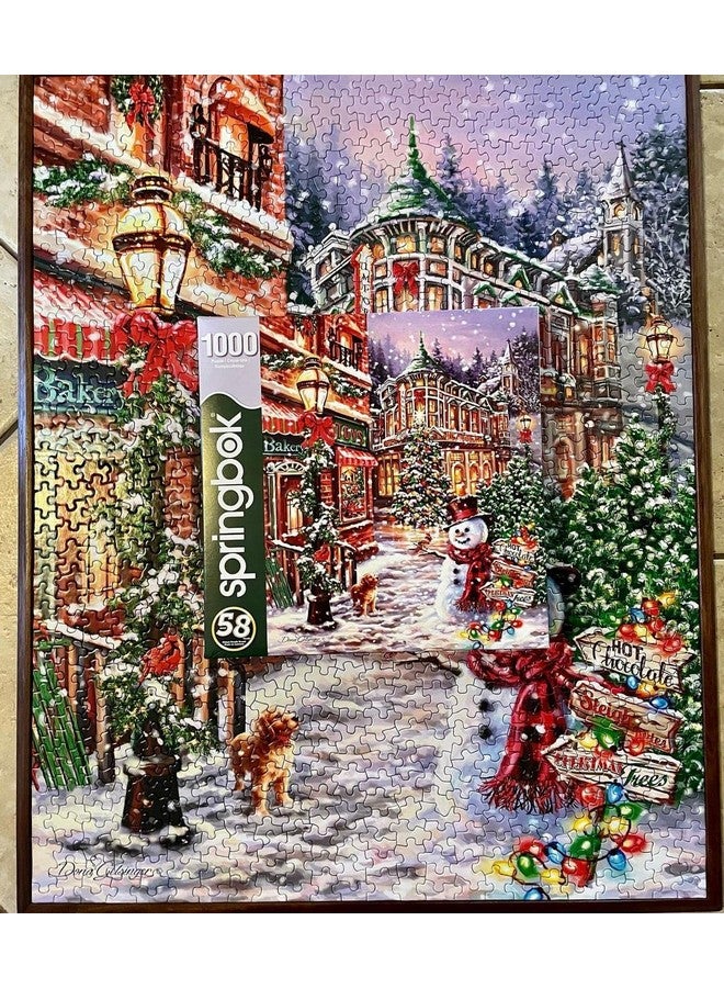 سبرينغبوك لعبة تركيب الصور المقطوعة المكونة من 1000 قطعة من Merry Main Street - صنع في الولايات المتحدة الأمريكية - Image 3