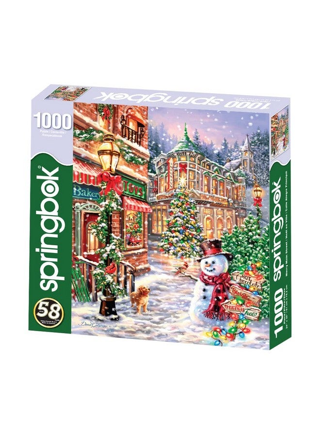 سبرينغبوك لعبة تركيب الصور المقطوعة المكونة من 1000 قطعة من Merry Main Street - صنع في الولايات المتحدة الأمريكية - Image 2