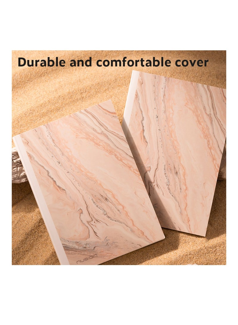 NUSIGN 1-Piece A5 Size Premium Leather Cover Notebook 96 Sheets - Image 3