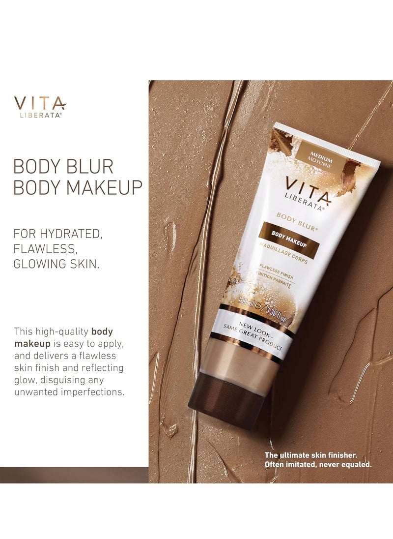 Vita Liberata - Vita Liberata Body Blur, Leg and Body Makeup. Skin Perfecting Body Foundation for Flawless Bronze, Easy Application, Radiant Glow, Evens Skin Tone, New Packagingc - Image 1