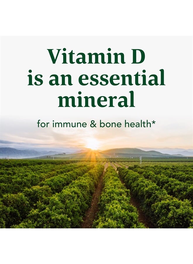 MegaFood - Vitamin D3 5000 IU (125 mcg) - Vegetarian Vitamin D Supplements with Vitamin D3 K2, Supports Bones, Teeth, Muscles & Immune Health, Certified Non-GMO - 60 Mini Capsules, 60 Servings - Image 1