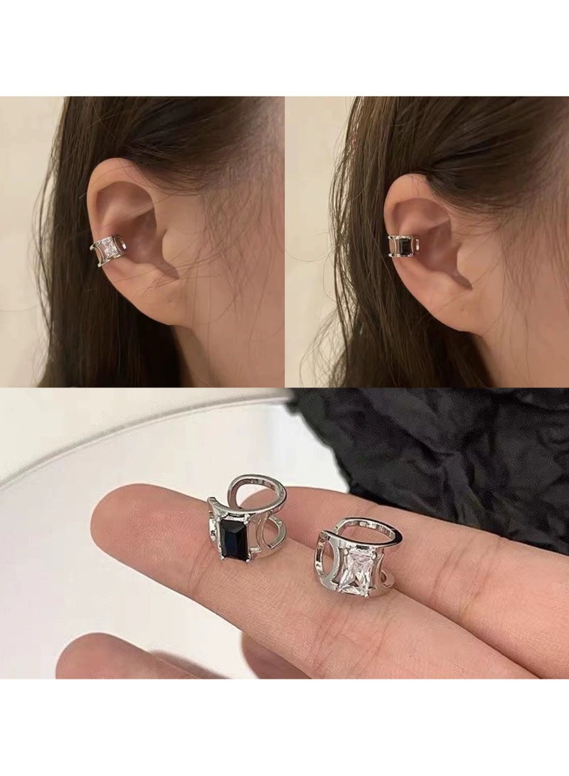 Goolsky Cubic Zirconia Stud Earrings – Sparkling Minimalist Zircon Earrings for Women  - Image 1