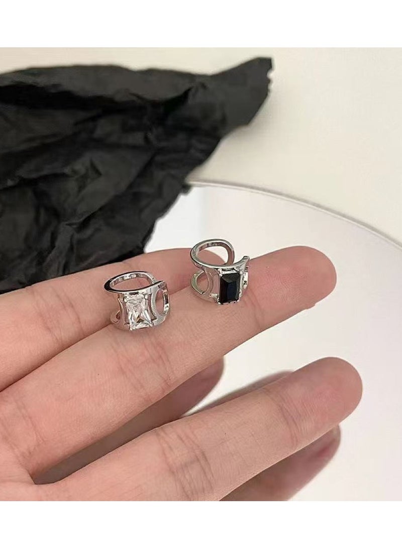 Goolsky Cubic Zirconia Stud Earrings – Sparkling Minimalist Zircon Earrings for Women  - Image 2