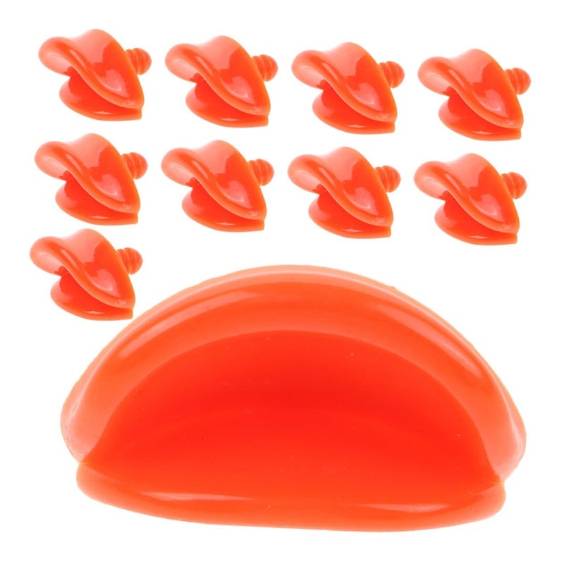 DIY Duck Beak Kit 10 Pieces Plastic Animal Doll Decor Easy Installation Yellow - Image 2
