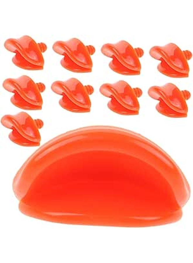 DIY Duck Beak Kit 10 Pieces Plastic Animal Doll Decor Easy Installation Yellow - Image 1