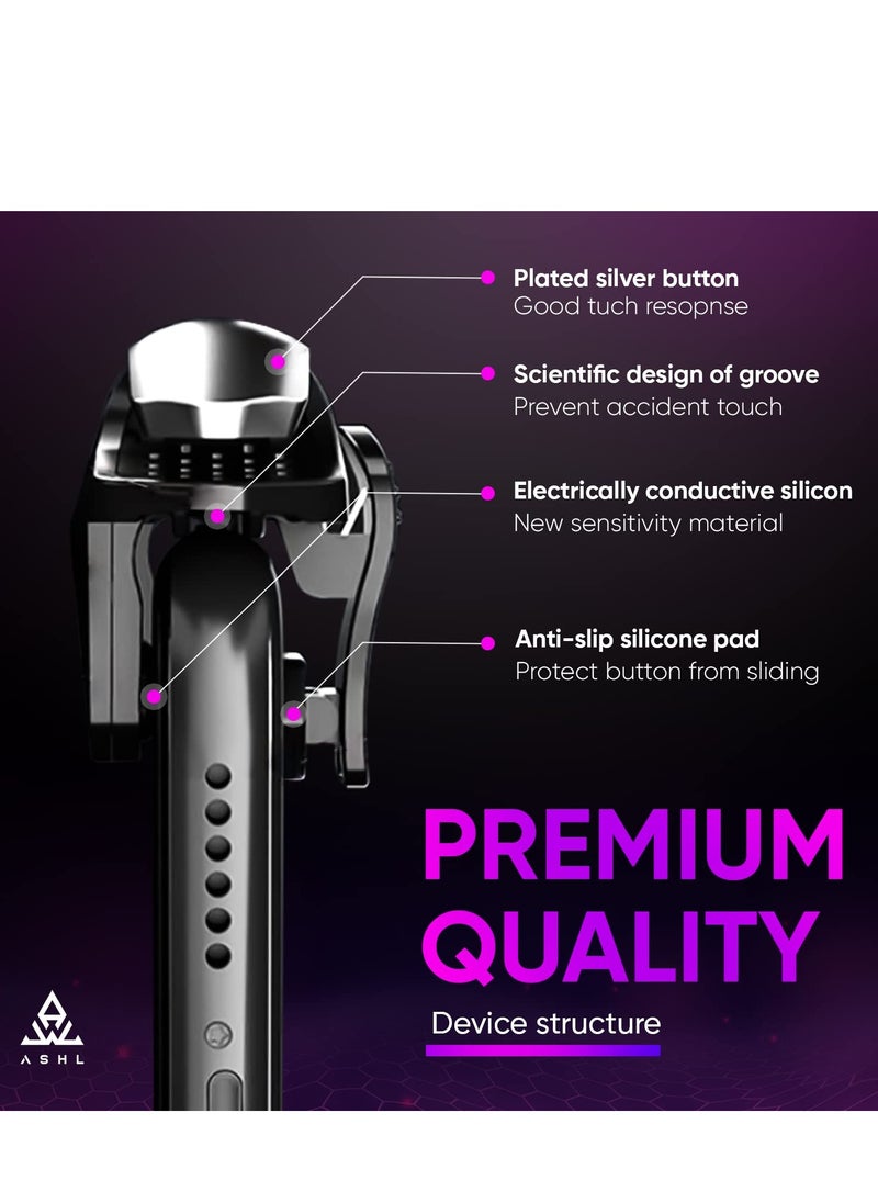 KASTWAVE - Mobile Game Trigger Joystick PUBG Pulse Automatic High Frequency Click 4 Speed Mobile Game Controller for IOS/Android Support COD/PUBG/ROS and Many Other Games Elevate Your Gaming Experience - Image 1