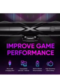 KASTWAVE Mobile Game Trigger Joystick PUBG Pulse Automatic High Frequency Click 4 Speed Mobile Game Controller for IOS/Android Support COD/PUBG/ROS and Many Other Games Elevate Your Gaming Experience  - Image 5