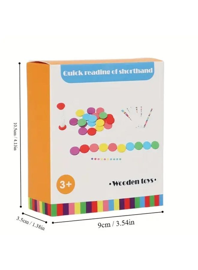 لعبة الذاكرة رقائق الخشب مع المؤقت وبطاقات التعلم لعبة تعليمية لتحسين التركيز ومهارات التفكير - Image 3
