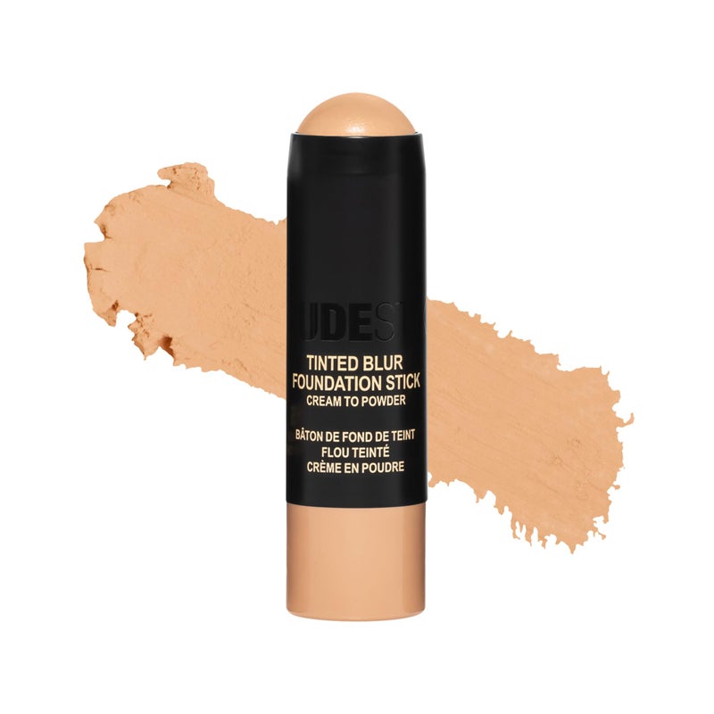 Nudestix Tinted Blur Foundation Stick CreamtoPowder Lightweight Makeup for Blurring Pores Blemishes Fine Lines NaturalMatte Finish with LightReflecting Pigments Shade Light 3