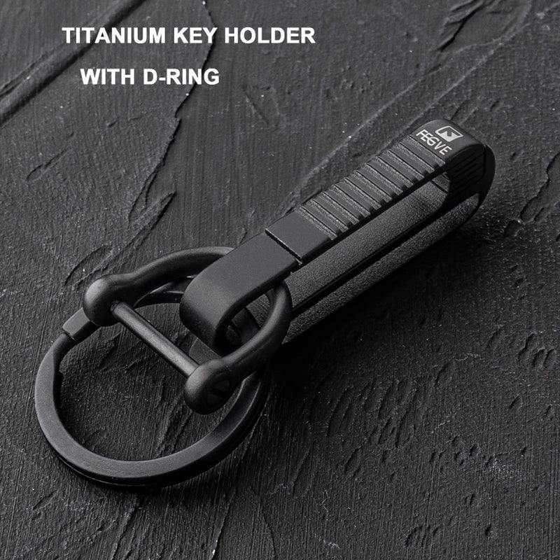 FEGVE Belt Loop Keychain Clip, Titanium Carabiner Keychain Key Holder for Duty Belt, Car Key Chain for Men Women - Image 5