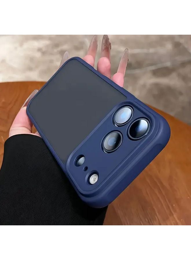 Matte Translucent Camera Protection Phone Case For iPhone 14 Pro Max Black - Image 5
