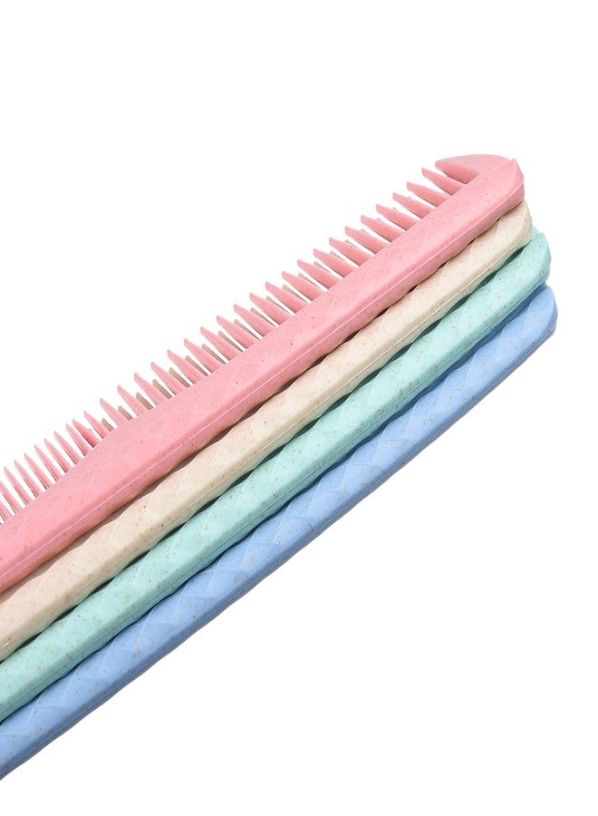 Kare Kind Kare & Kind Hair Combs Set - Colorful 4 pcs Durable Plastic Combs - (7.46 inches) - Coarse and Fine Tooth - For Combing, Hairstyling, Trimming, Cutting - Home and Hair Salons - For Men, Women, Kids - Image 5
