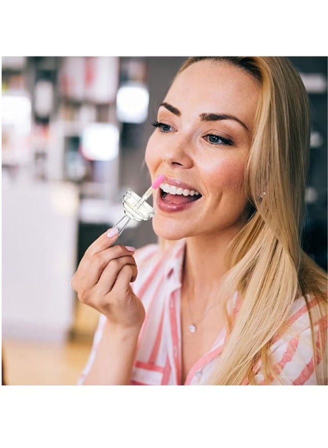 YJ 5 Pcs Honey Jar Shape Lip Gloss Tube - Empty Lip Gloss Container - Lipstick Bottle Refillable - Cute Lipstick Tube With Stick Ladies DIY Cosmetics Clear - Image 5