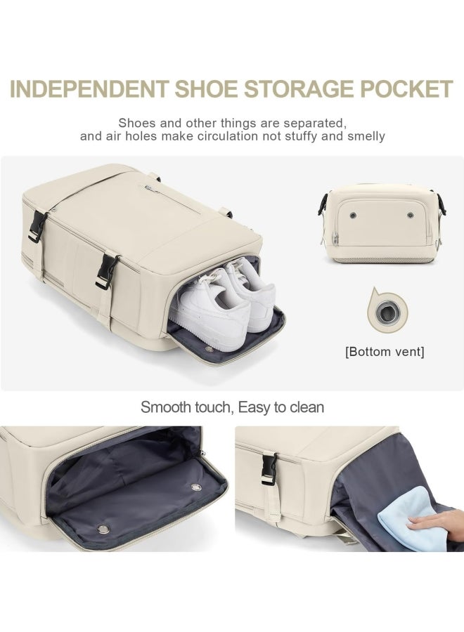 Unisex Independent Shoe Compartment Backpack, Men's/Women's Dry and Wet Separate Storage Gym Bag Trolley Bag Tourist Bag, School/Business/Work/Fitness/Daily School Bag Airliner Bag for Girls/Boys - Image 5