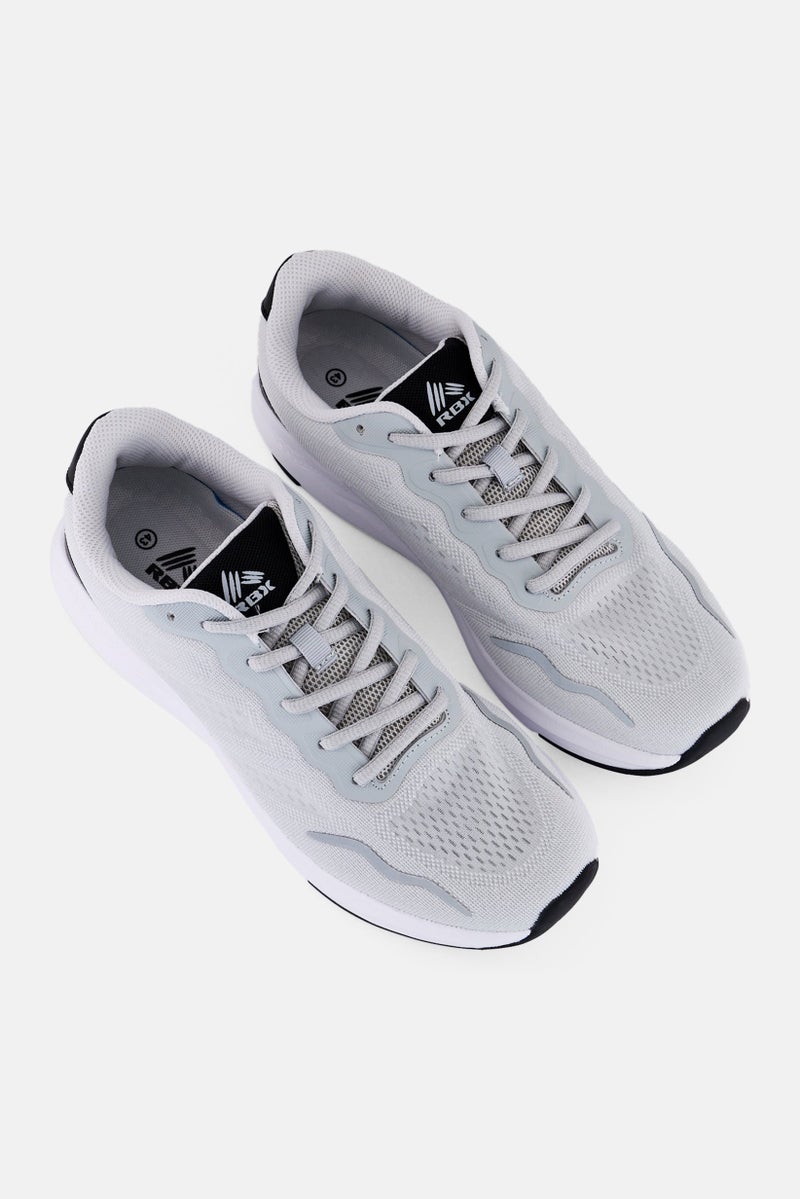 RBX Men Lace Up Training Shoes, Light Grey - Image 4