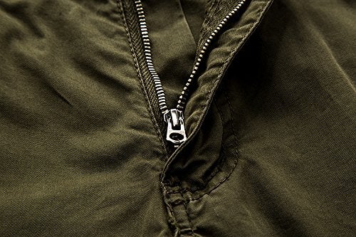 Leward Men's Cotton Twill Cargo Shorts Outdoor Wear Lightweight (US, Numeric, 34, Regular, Regular, Army Green) - Image 4