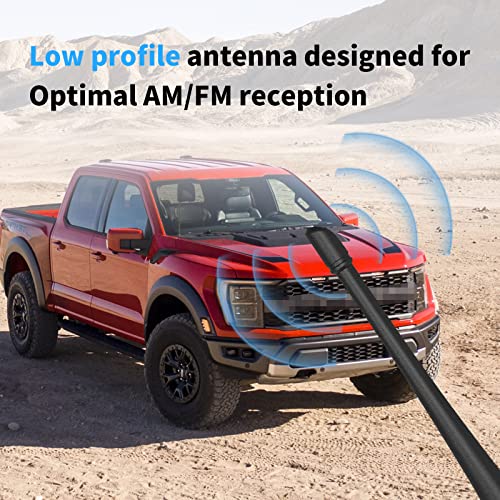 POSAID 7inch Antenna for Ford F150 2009-2023 Fexible Rubber Pickup Truck Antenna Replacement with Optimized FM/AM Reception - Image 2