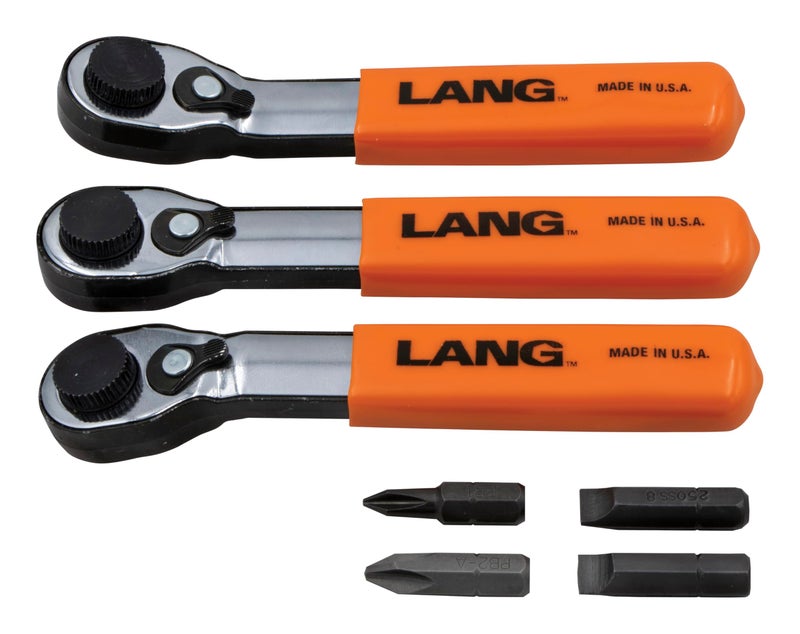 Lang Tools 5220 7-Piece Fine Tooth Bit Wrench Set , Black - Image 1