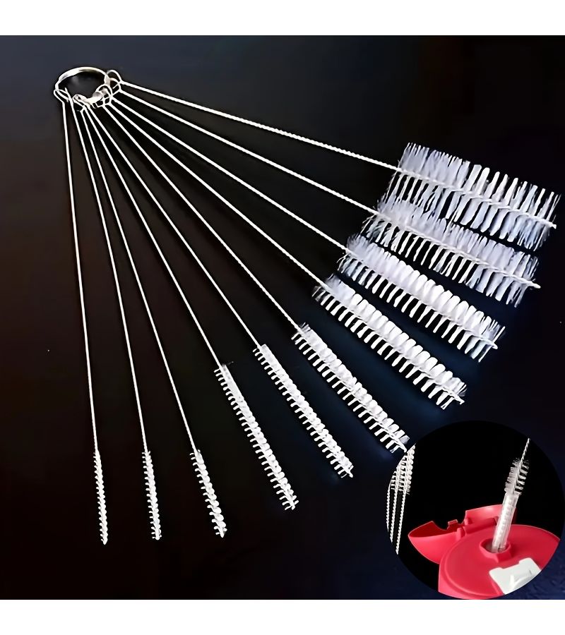 10 Pack Stainless Steel Cleaning Brushes For Kitchen Pots Glass Heavy Duty - Image 1