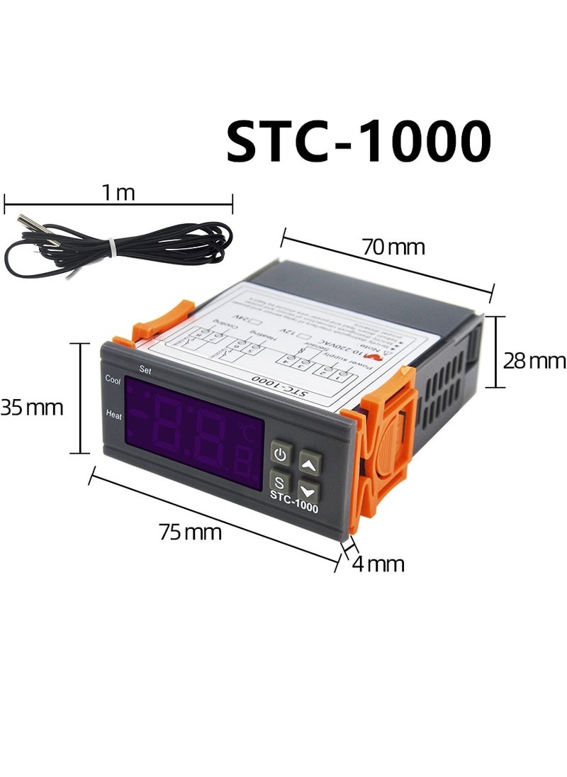 220V Digital STC-1000 Temperature Controller Thermostat Sensor