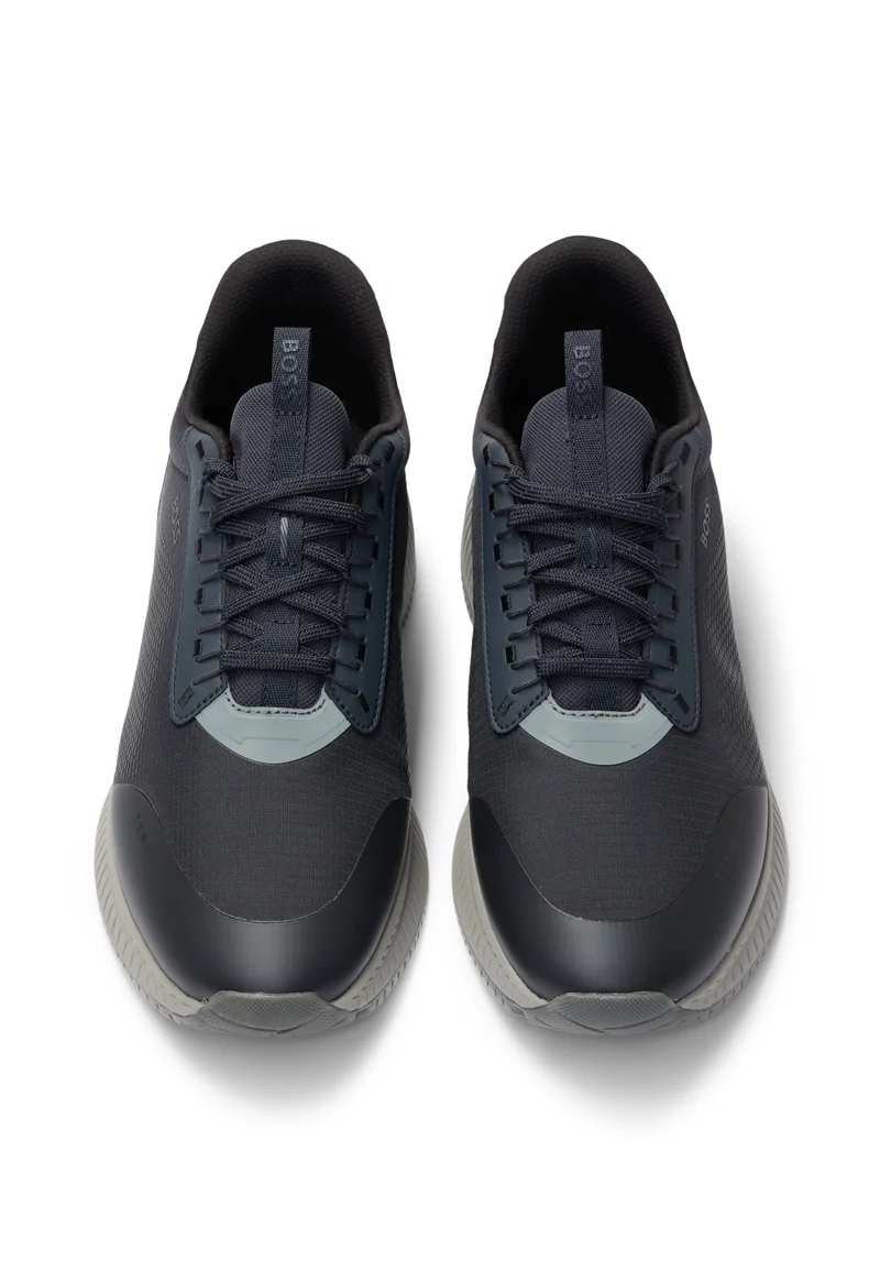 BOSS blue TTNM EVO sneakers with ribbed sole for Men | Best Price UAE