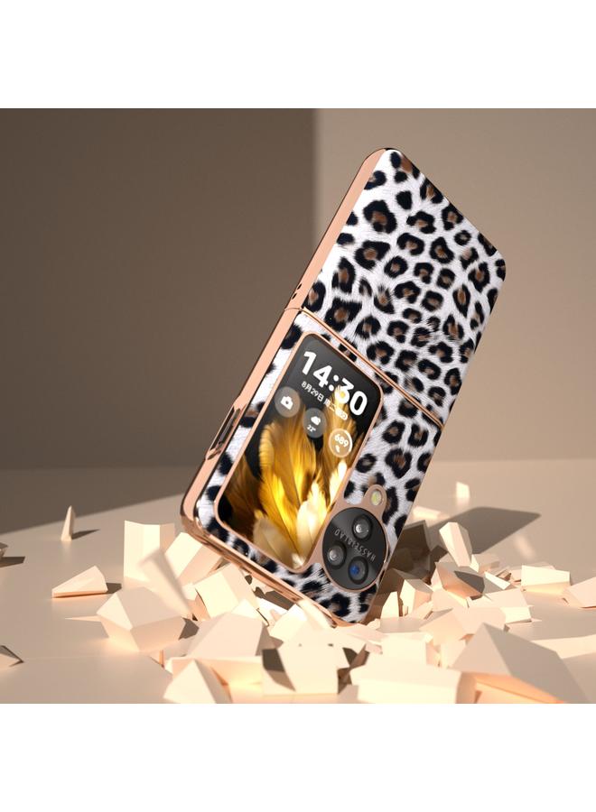 S-TOP Case For OPPO Find N3 Flip Nano Plating Leopard Print Phone Case - Image 4