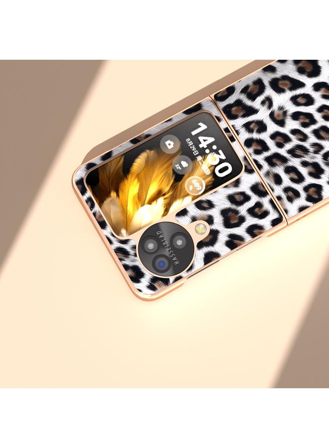 S-TOP Case For OPPO Find N3 Flip Nano Plating Leopard Print Phone Case - Image 5