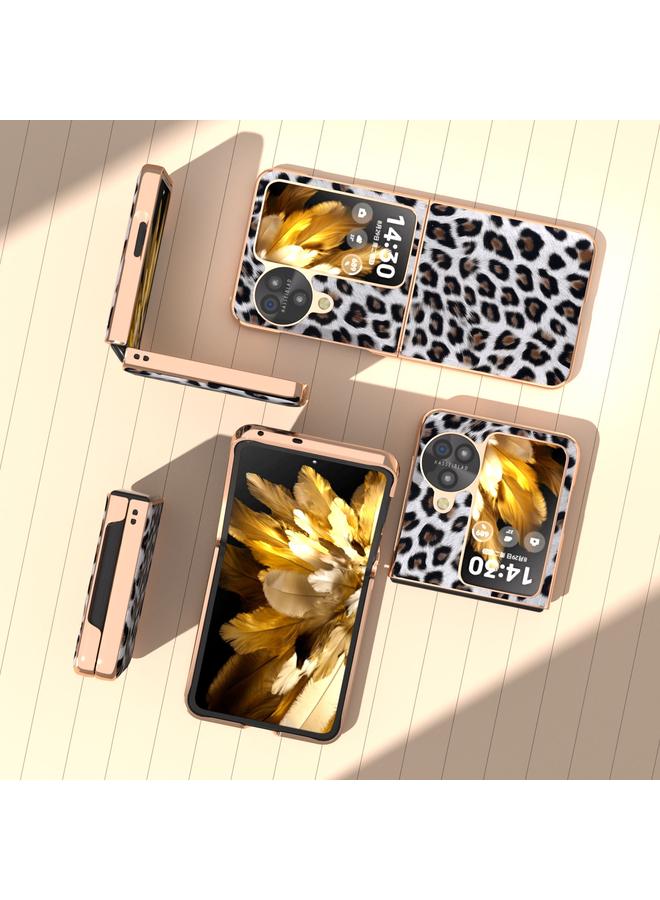 S-TOP Case For OPPO Find N3 Flip Nano Plating Leopard Print Phone Case - Image 3