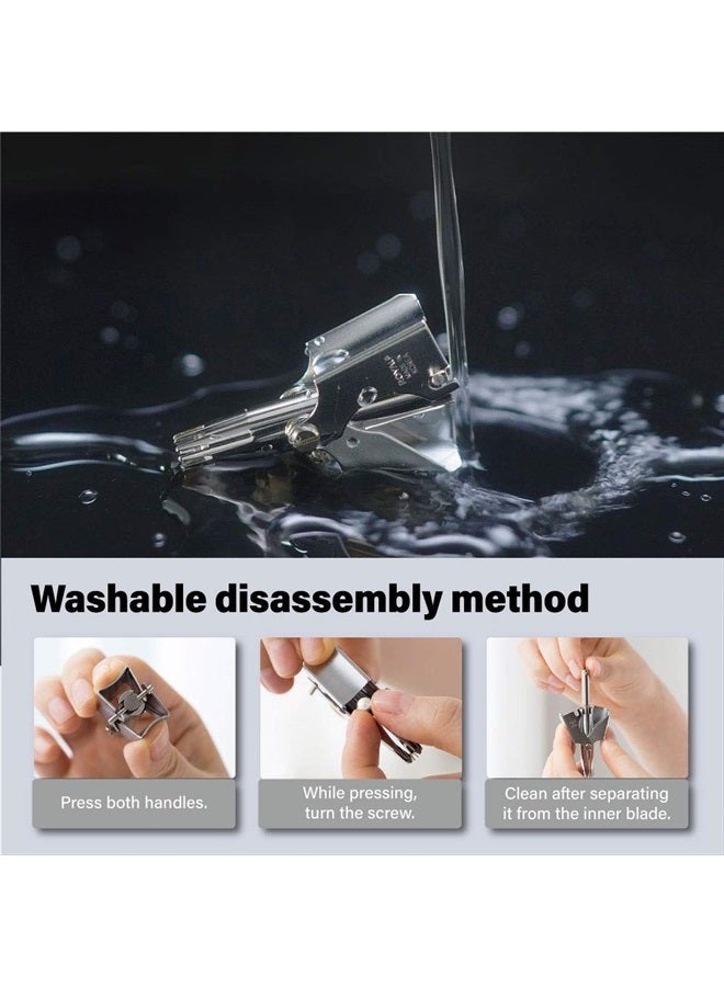 Royal [Made in Korea] Nose Hair Trimmer for Men Birdie, Manual, Battery-Free, Waterproof, Painless with Twelve Dual-Edged Blades, Patented Mechanism ET-4 - Image 5