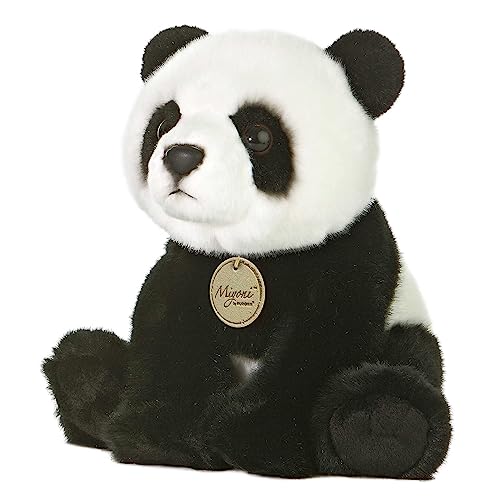 Aurora Realistic Miyoni Panda Stuffed Animal Lifelike Details Make a Cherished Companion Perfect for Decorating Bedrooms or Classrooms Black and White 75 Inches - Image 1