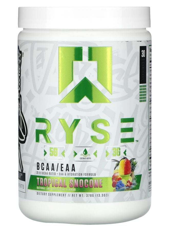 RYSE BCAA / EAA Tropical Snocone 13.3 oz (378 g) - Image 1