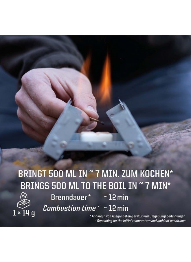 Esbit - Esbit 1300-Degree Smokeless Solid 14G Fuel Tablets For Backpacking, Camping, And Emergency Prep, 12 Pieces - Image 1