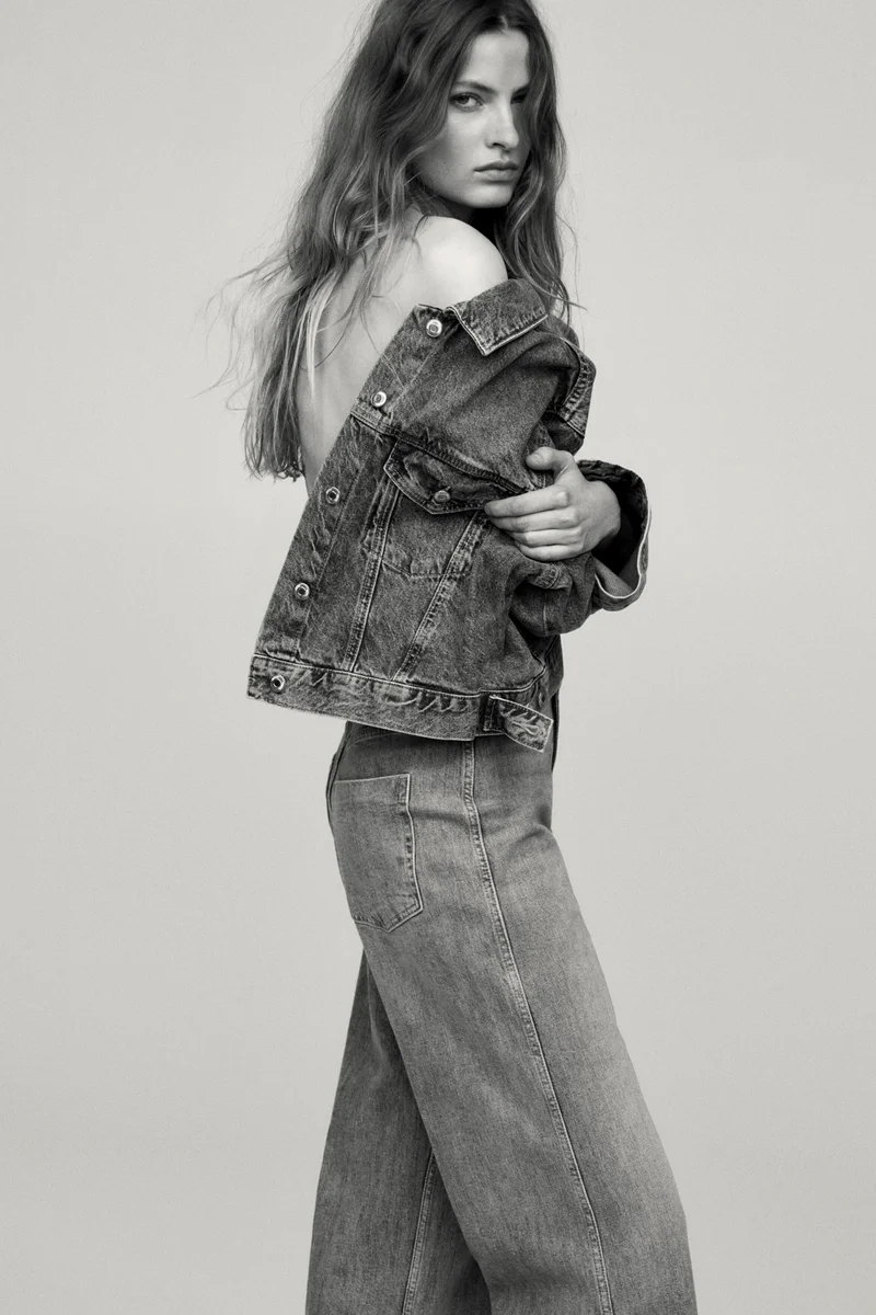 H&M  Wide High Jeans for Women | Best Price UAE