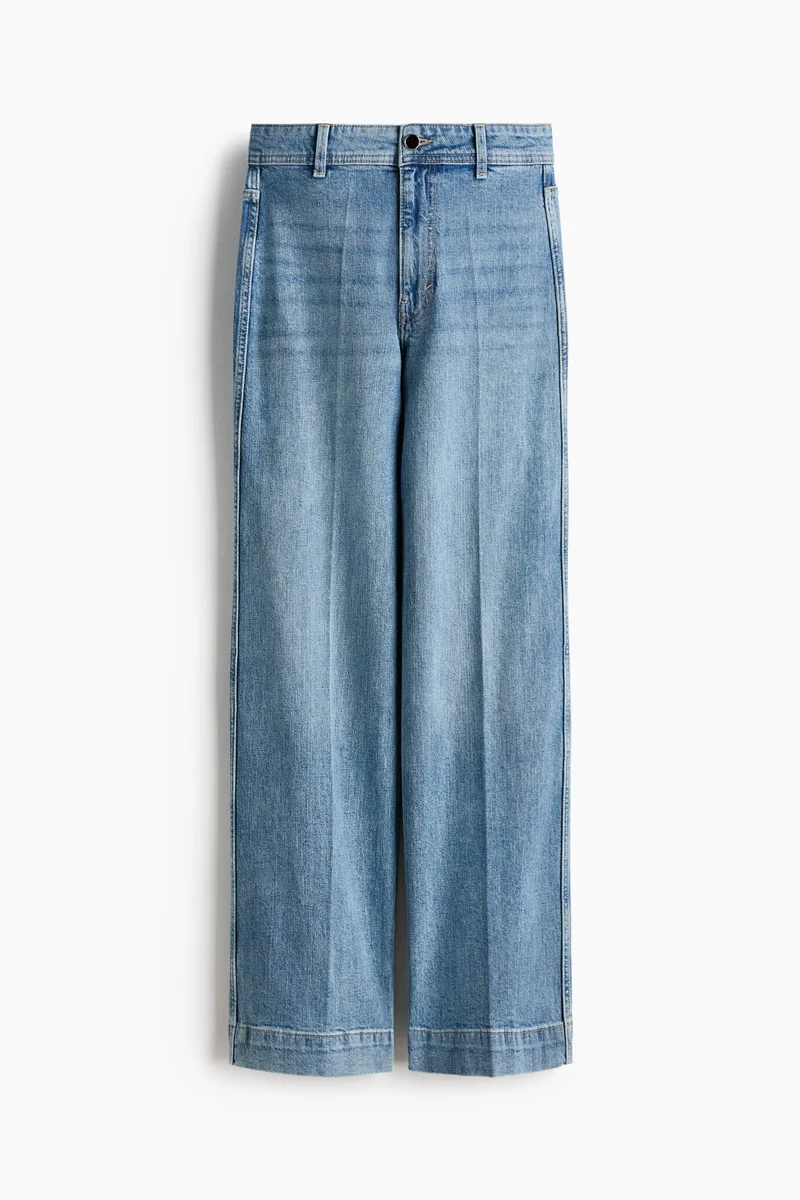 H&M  Wide High Jeans for Women | Best Price UAE