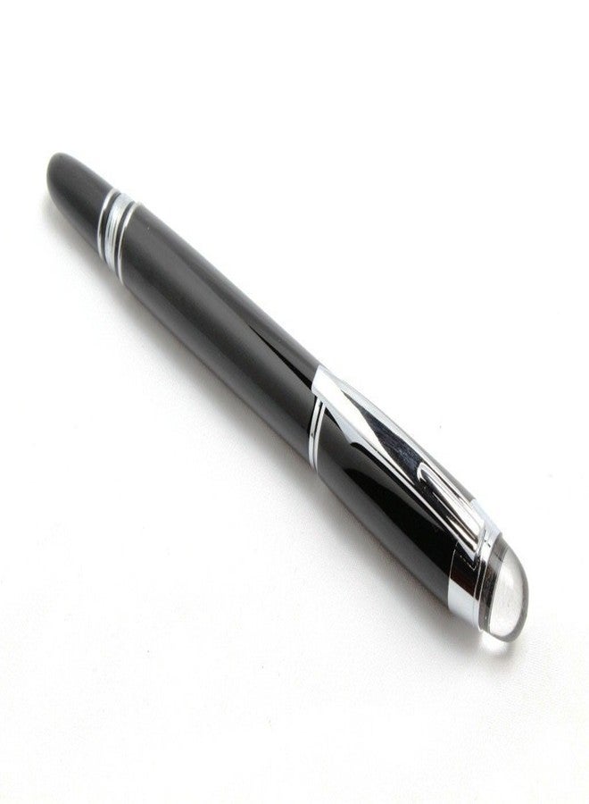 Abaj Exclusive Shine Black & Checks Starwalker Roller Ball Pen Gift Set - Image 4