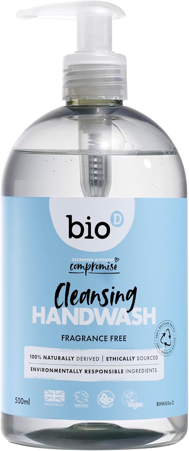 BIO D Anti Bacterial Hand Wash Fragrance Free 500ml PACK OF 1