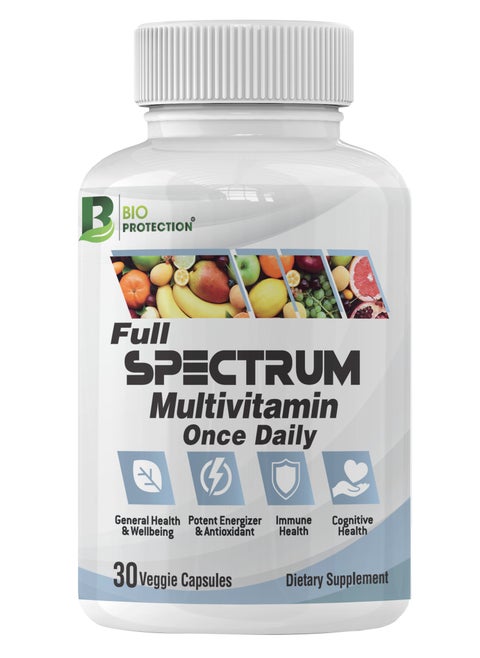 Full Spectrum Men And Women Daily Essential Vitamins And Minerals 30 Veggie Capsules